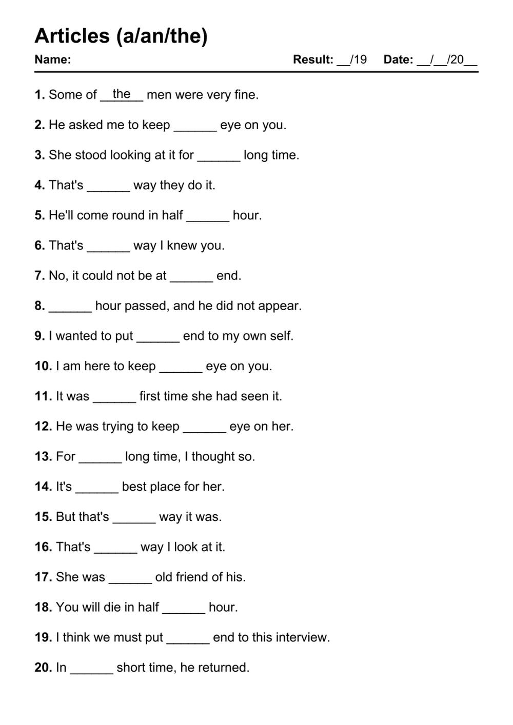 101 Articles PDF Worksheets With Answers 2145 Exercises Grammarism 101 Articles PDF Worksheets With Answers 2145 Exercises Grammarism