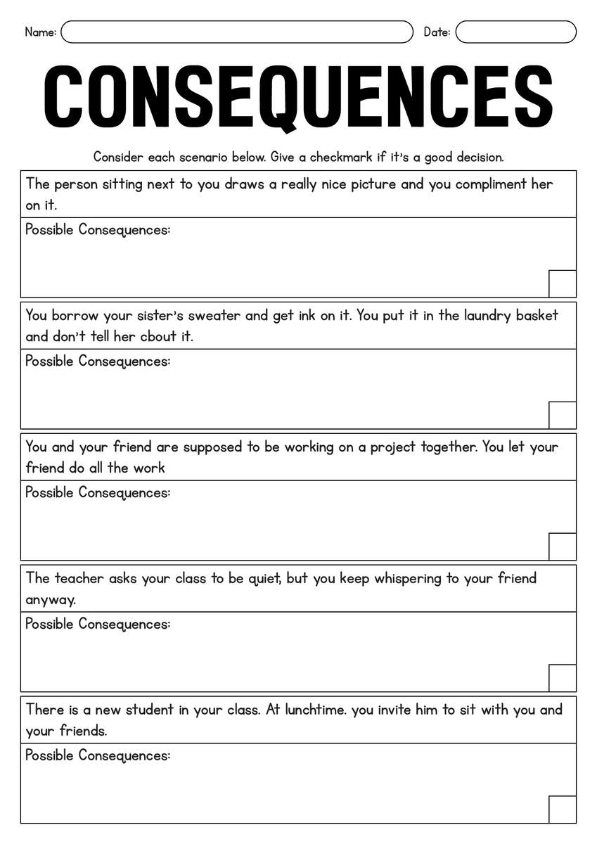 11 Decision Making Worksheets For Teens Free PDF At Worksheeto 11 Decision Making Worksheets For Teens Free PDF At Worksheeto