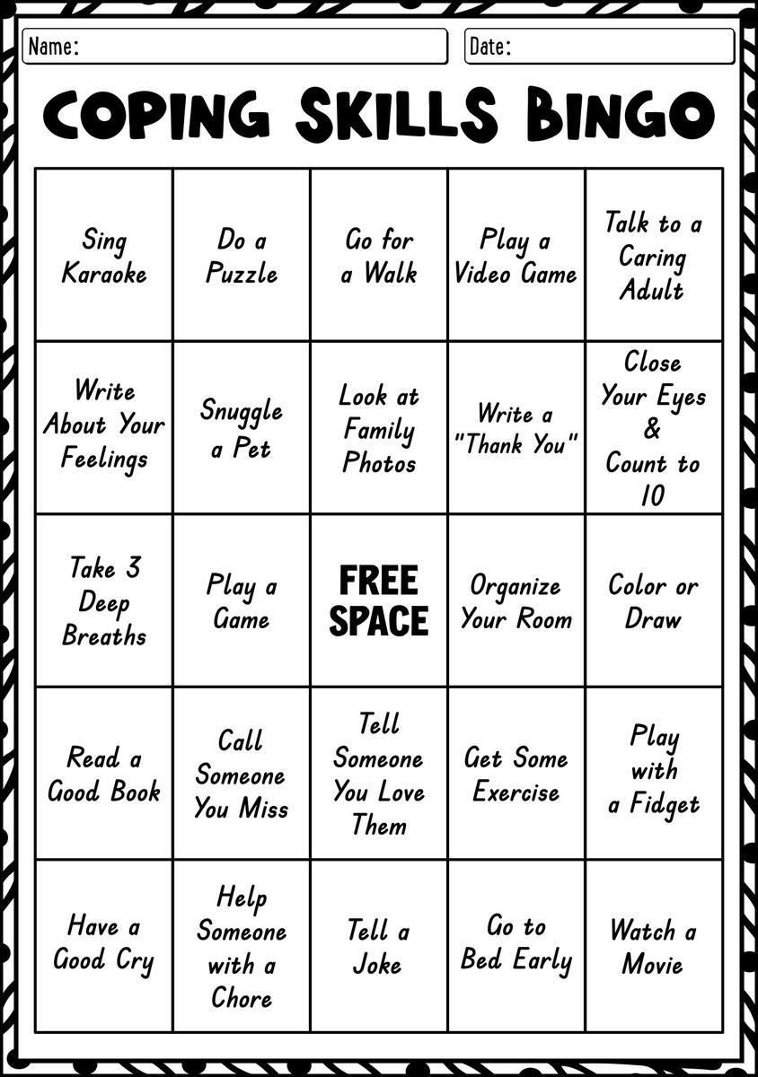 11 Free Printable Worksheets Coping Skills Free PDF At Worksheeto Coping Strategies Worksheets Trust Mental Health