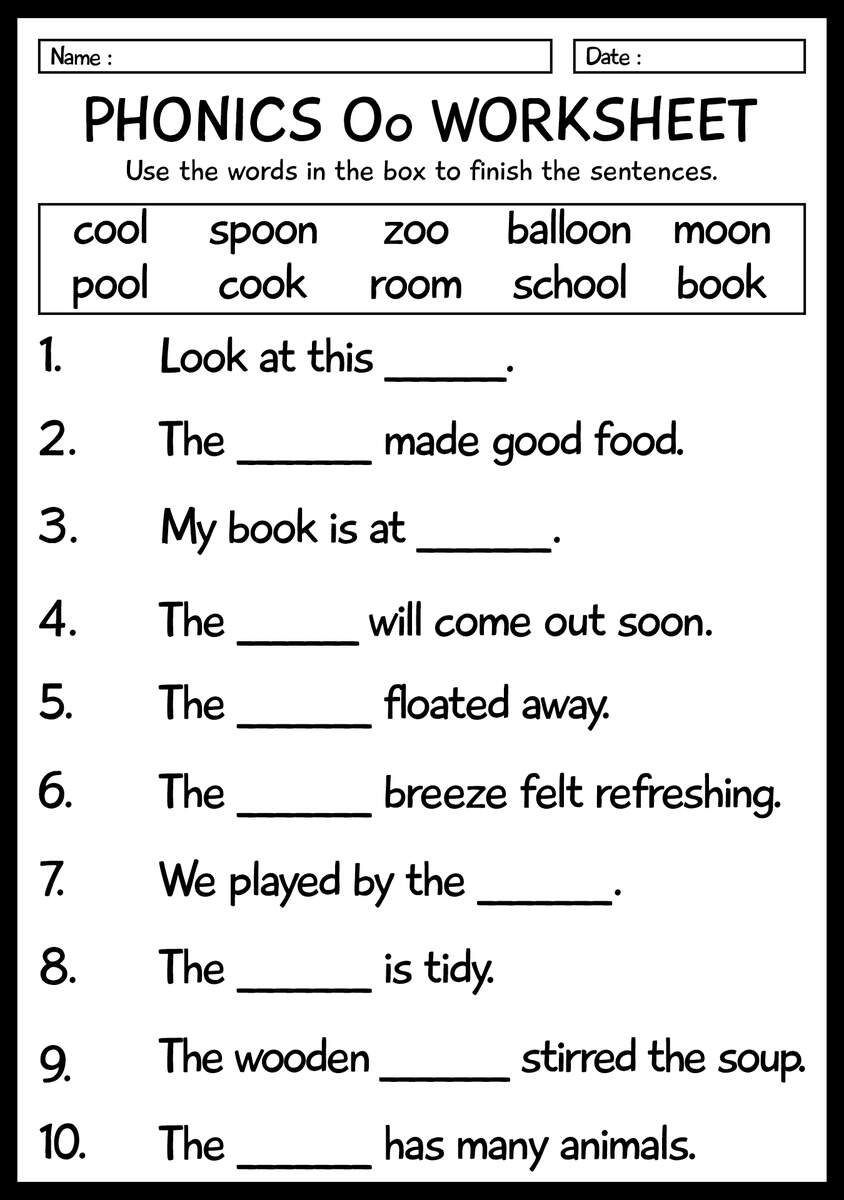 15 Printable Oo Phonics Worksheets Free PDF At Worksheeto