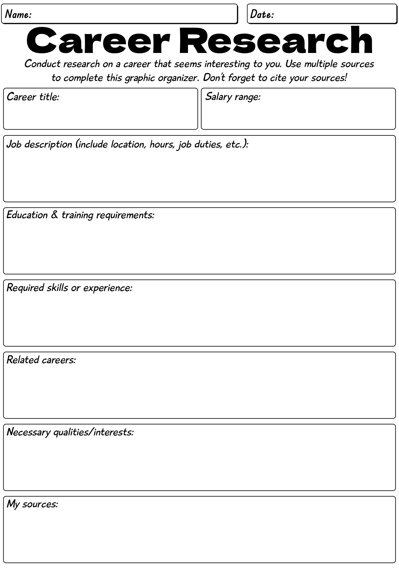 12 Career Exploration Printable Worksheets Free PDF At Worksheeto Vocational Skills Worksheets For Special Education Students