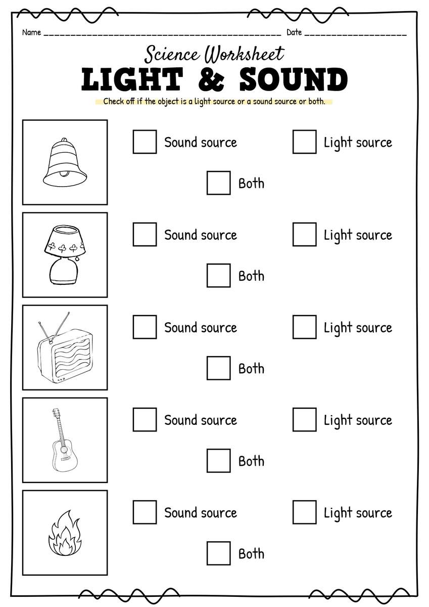 13 Science Worksheets Light And Sound Free PDF At Worksheeto 13 Science Worksheets Light And Sound Free PDF At Worksheeto