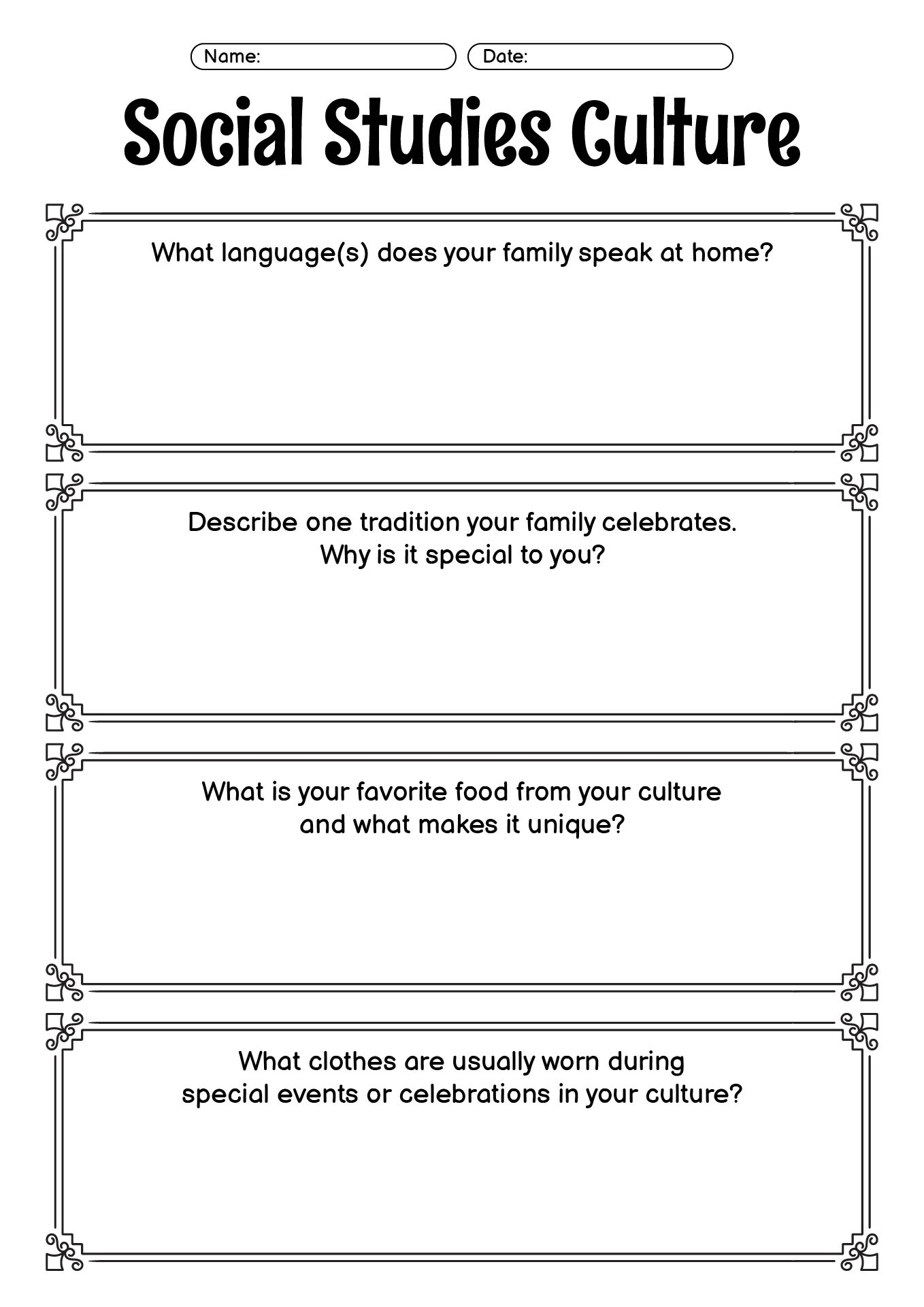 13 Social Studies Culture Worksheet Free PDF At Worksheeto 52 Hispanic Heritage Month Coloring Pages Smooth Draw