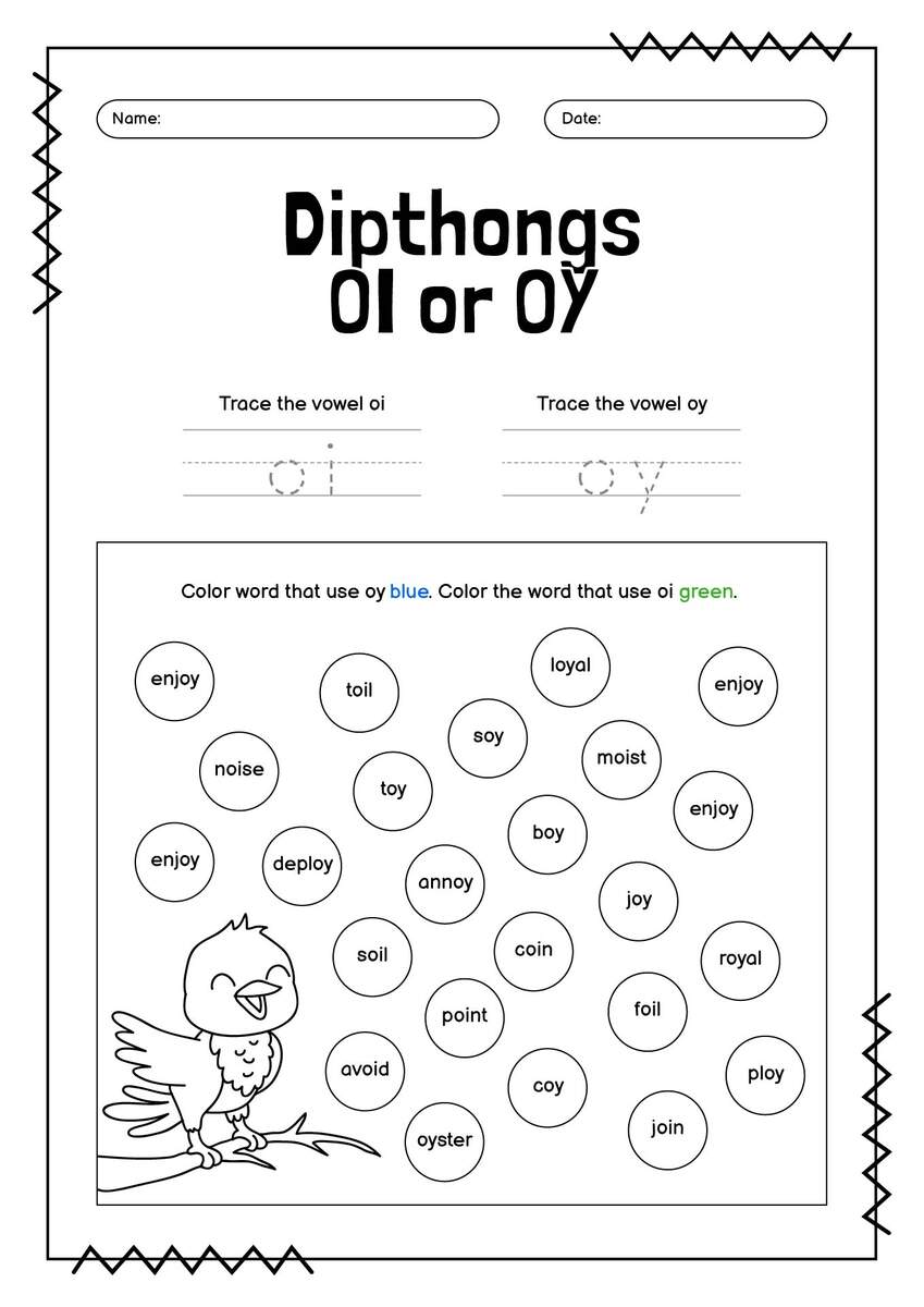 14 Phonics Oi And Oy Worksheets Free PDF At Worksheeto