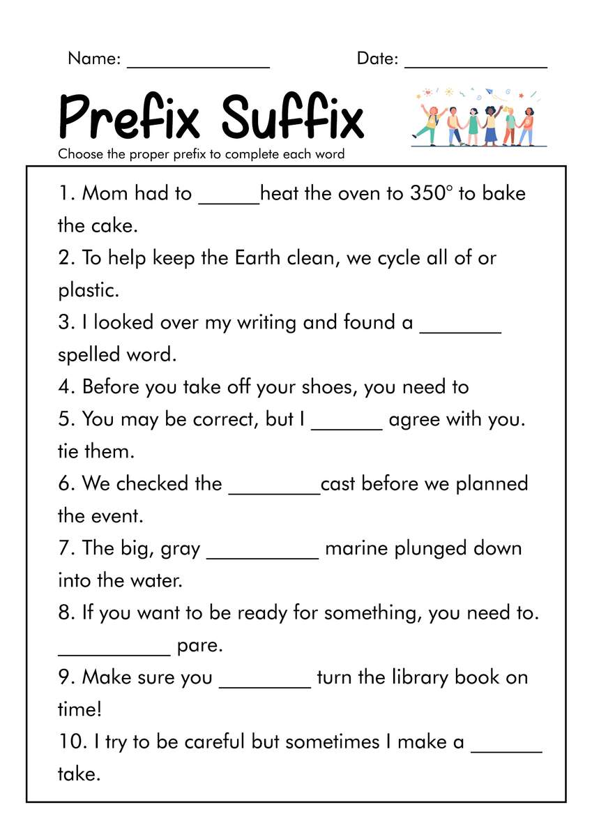 19 Free Printable Prefix Worksheets 4th Grade Free PDF At Worksheets Library