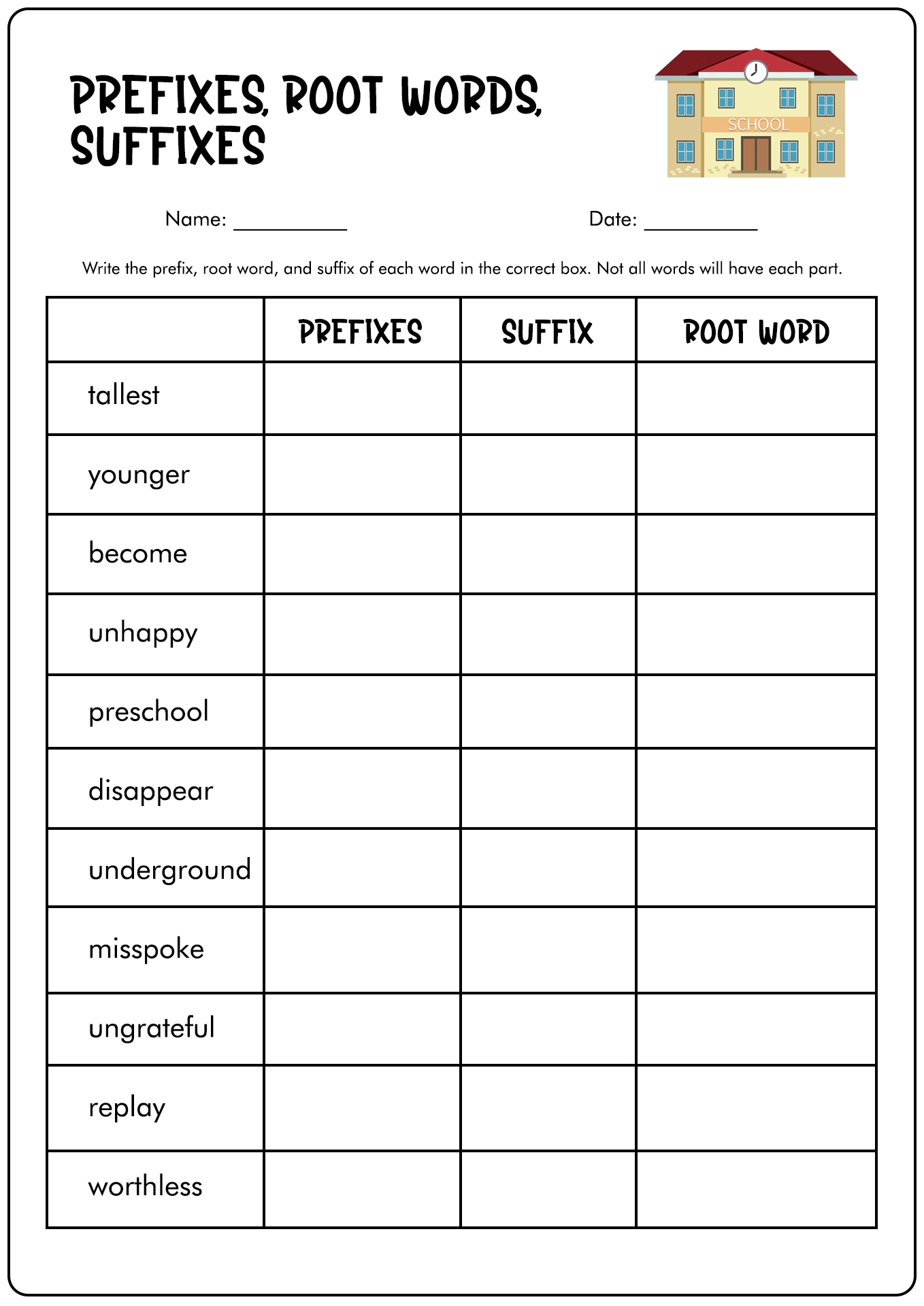 19 Free Printable Prefix Worksheets 4th Grade Free PDF At Worksheets Library