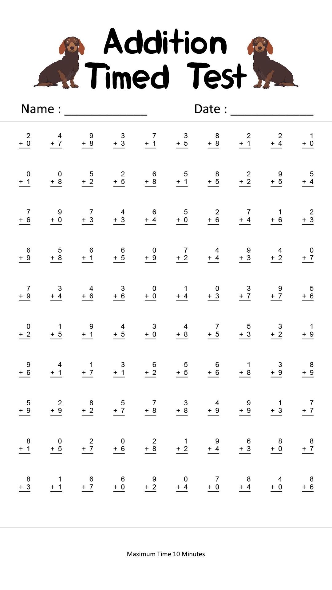 19 Timed Multiplication Worksheets Free PDF At Worksheeto Free Multiplication Worksheets 1 12 Paper Trail Design