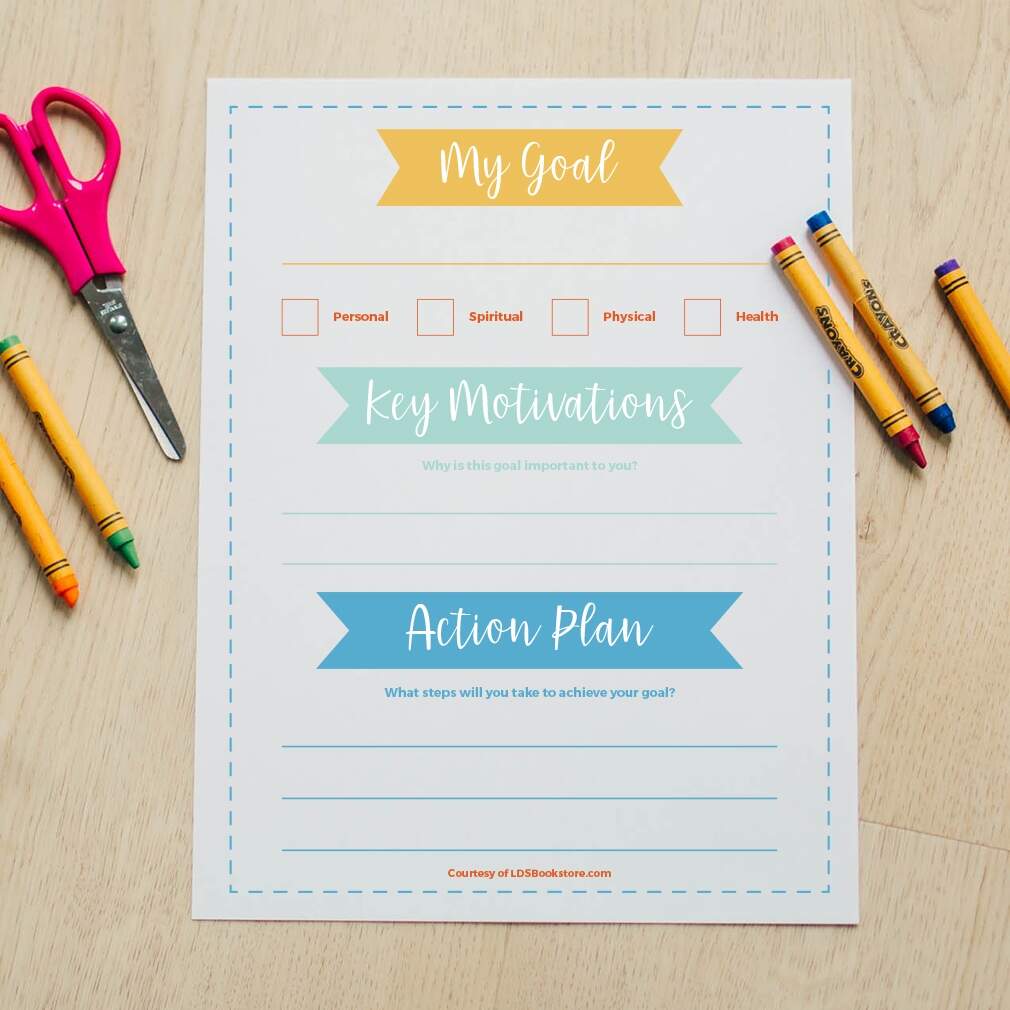 2025 LDS Goal Setting Worksheet The Ultimate Printable Bible Study Planner Template Bundle
