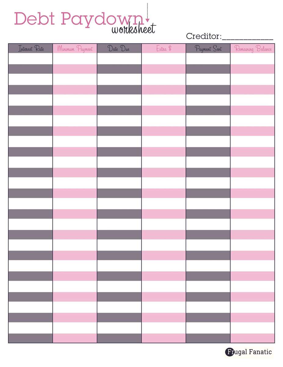 38 Debt Snowball Spreadsheets Forms Calculators
