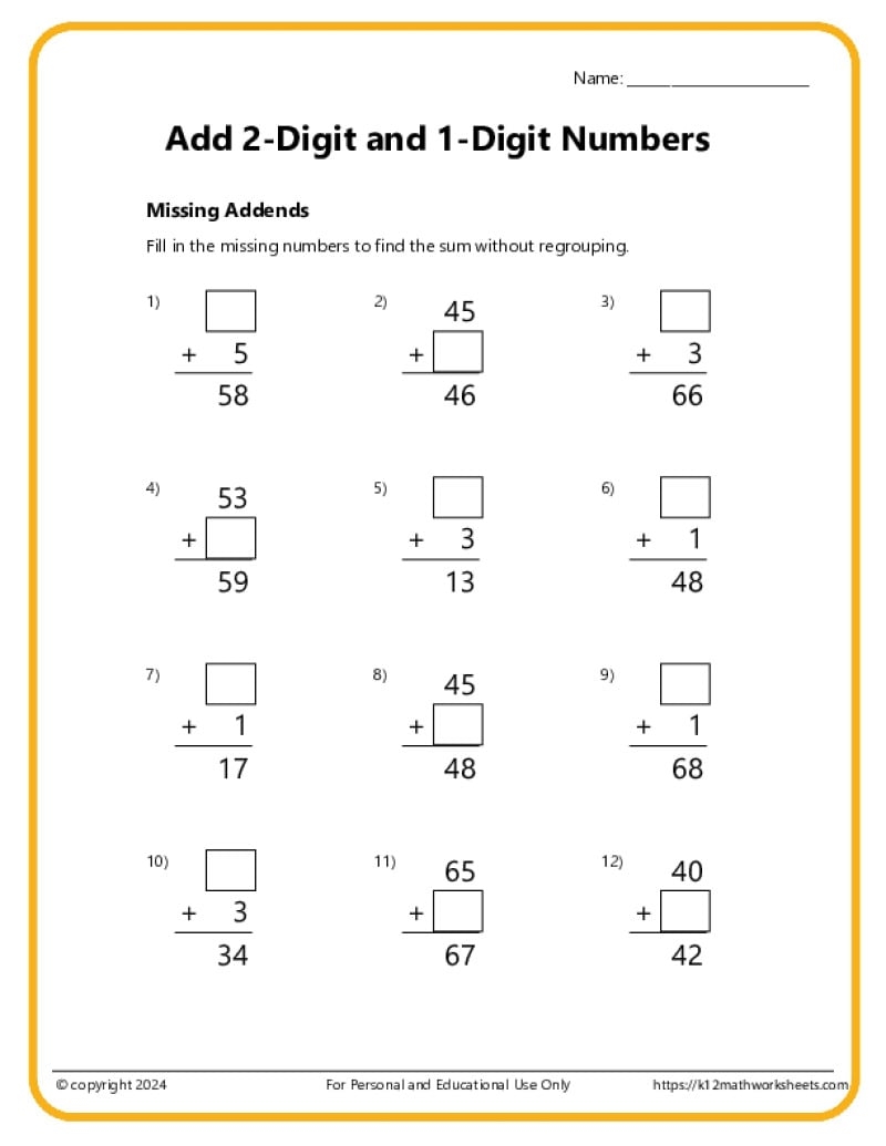 3rd Grade Addition Worksheets 3rd Grade Addition Worksheets