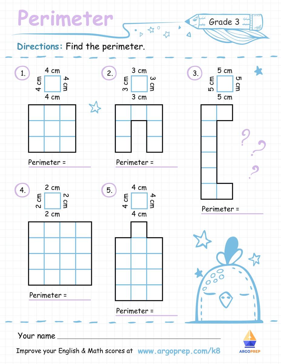 3rd Grade Math Finding Perimeter Worksheets For Free ArgoPrep