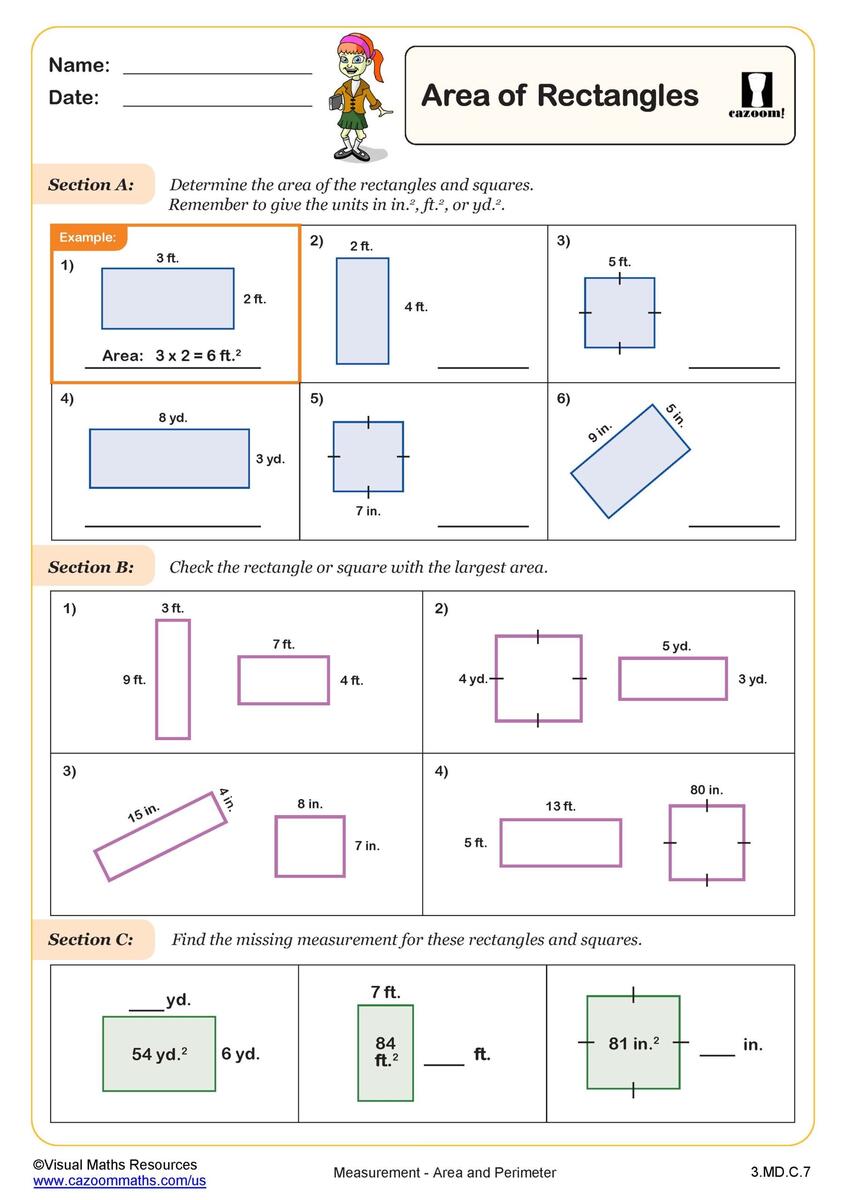 3rd Grade Math Worksheets PDF Printable Math Worksheets Cazoom Math