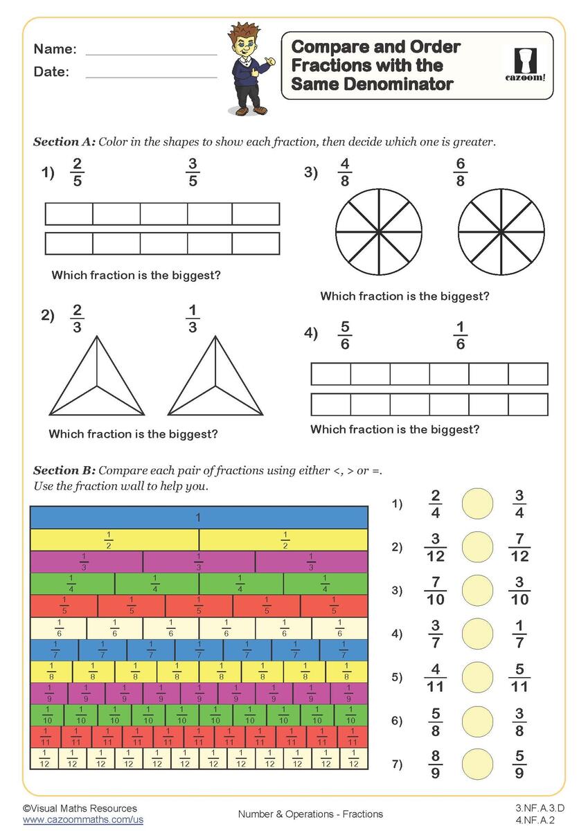 3rd Grade Math Worksheets PDF Printable Math Worksheets Cazoom Math