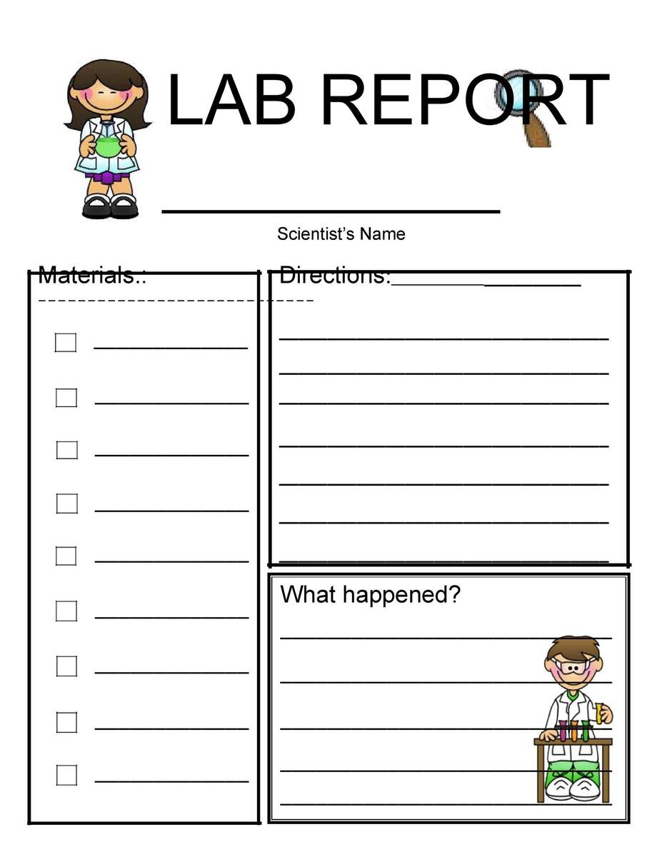 40 Lab Report Templates Format Examples TemplateLab Science Experiment Templates