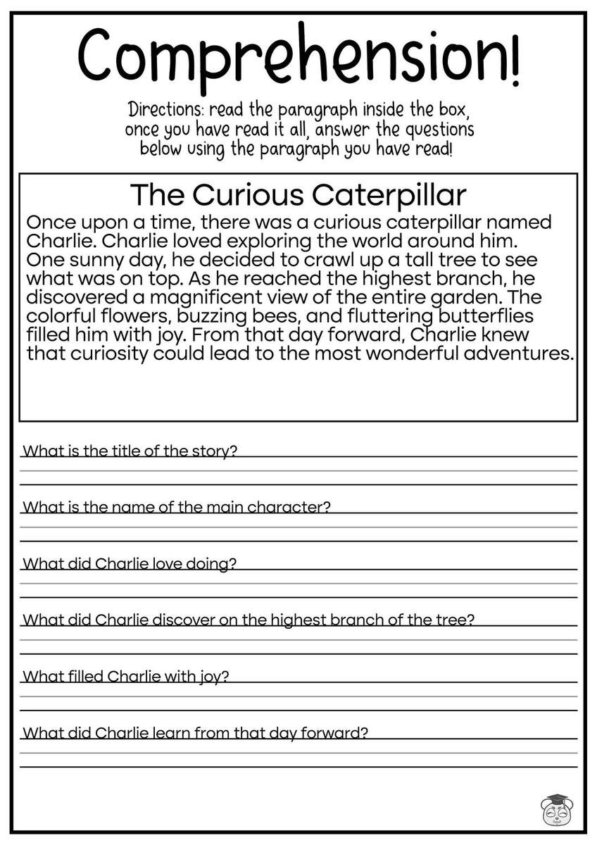 5 Printable Reading Comprehension English Worksheets Ages 4 7 KG1 To Grade 2 Etsy Sweden 15 Fourth Grade Reading Comp Worksheets Free PDF At Worksheeto Worksheets Library
