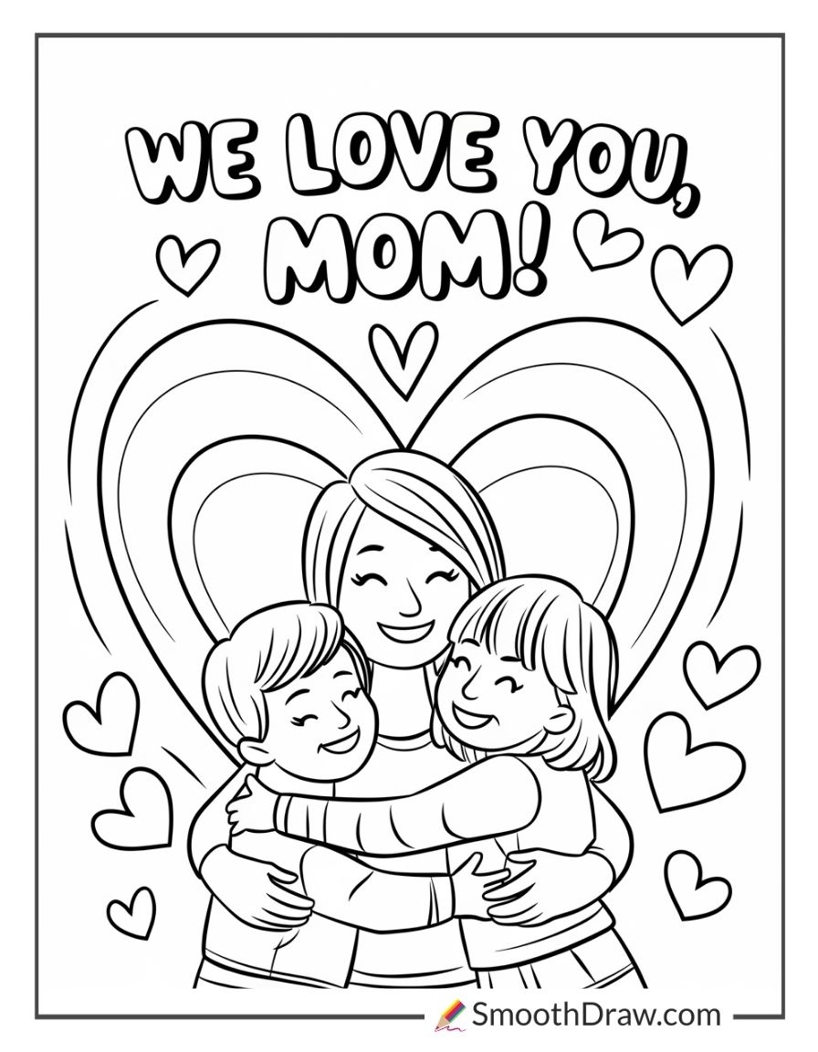 Mother S Day Coloring Pages Free Printable PDF Coloring Book For Mothers Day