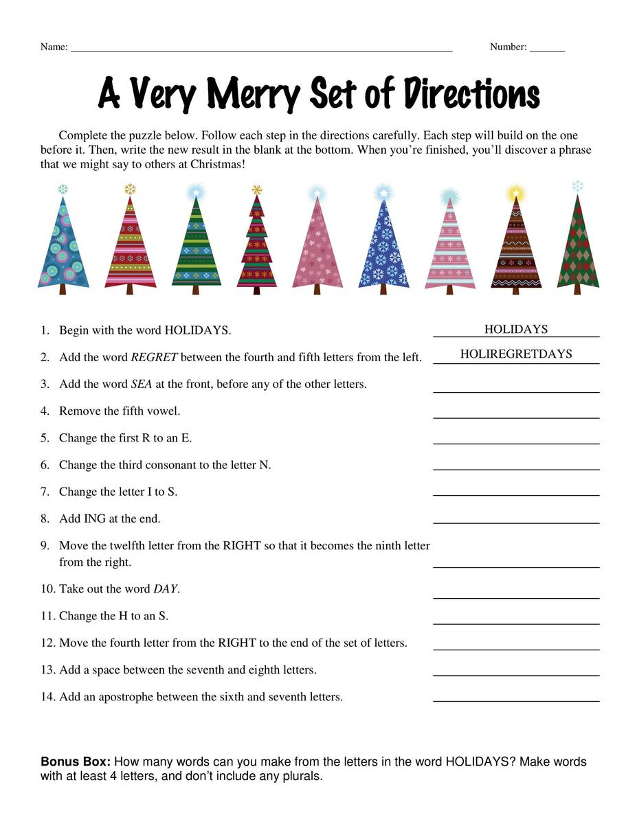 6th Grade 7th Grade 8th Grade Christmas Riddle Worksheets Middle School Follow Directions Homeschool Teenagers Etsy Canada Christmas Maths Worksheets Printable Christmas Worksheets Maths PDF And Free Samples Downloads Cazoom Maths