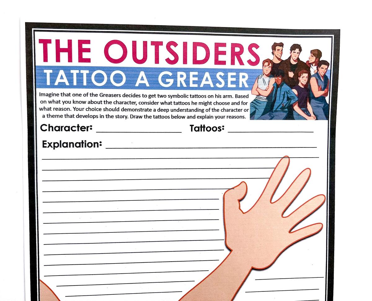 7 Creative Activities To Teach The Outsiders By S E Hinton Presto Plans