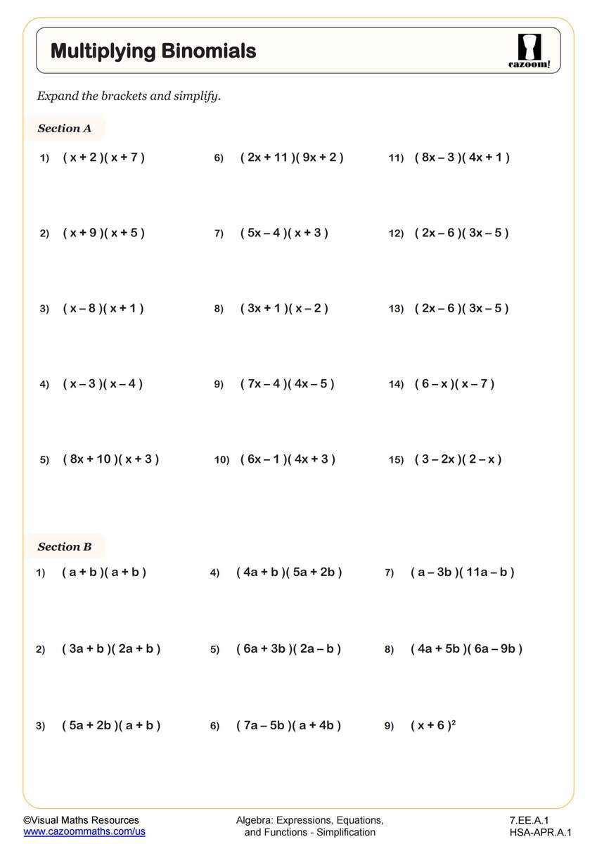 7th Grade Math Worksheets PDF Printable Worksheets Cazoom Math 7th Grade Math Worksheets PDF Printable Worksheets Cazoom Math