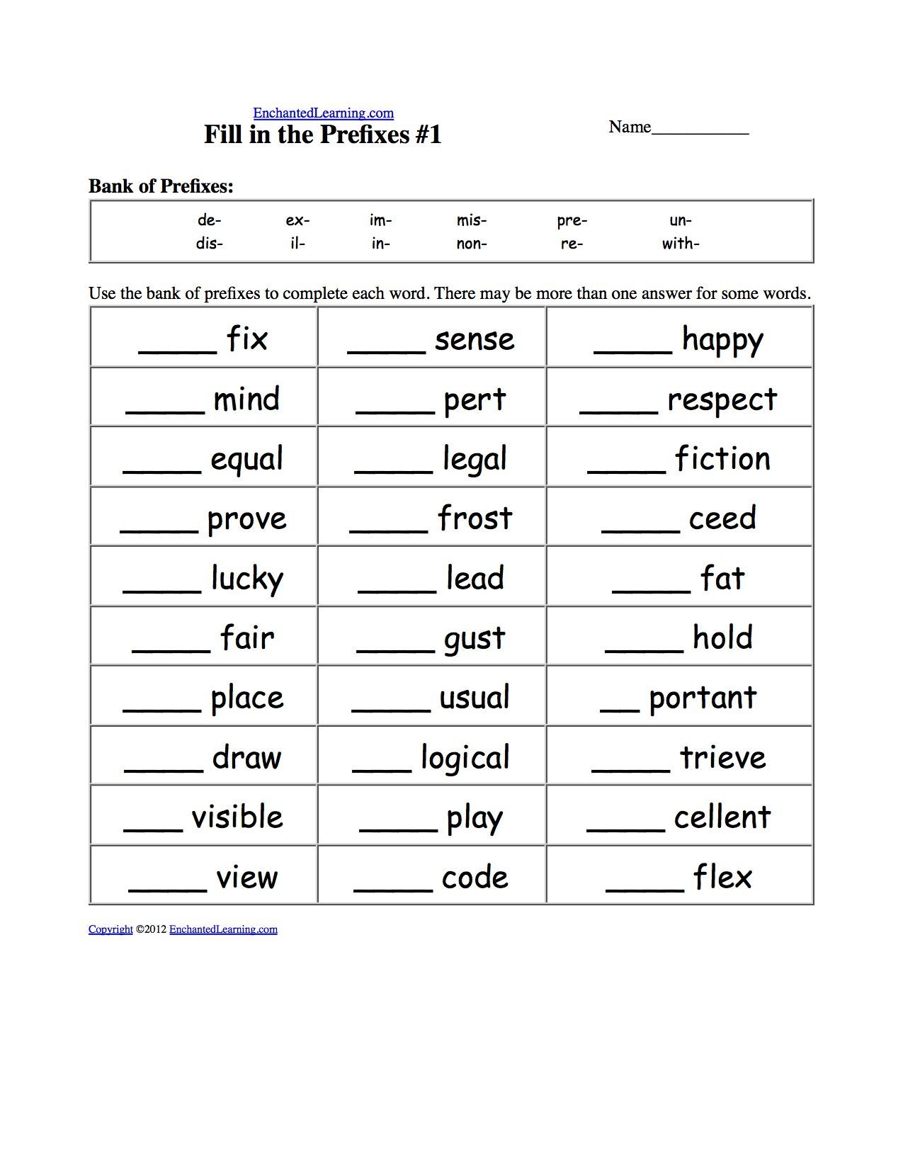 14 ROOT WORDS Prefixes And Suffixes Worksheets Free PDF At Worksheeto