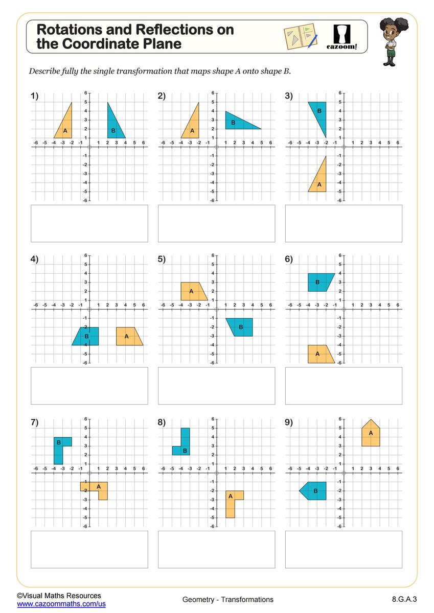 8th Grade Math Worksheets Printable PDF Math Worksheets Cazoom Math