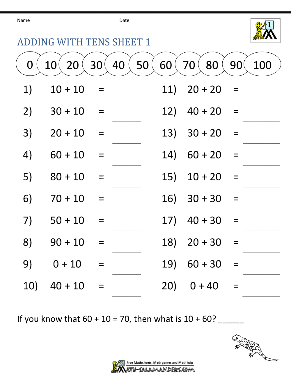 Adding To 10 Worksheet Free Printable Digital PDF