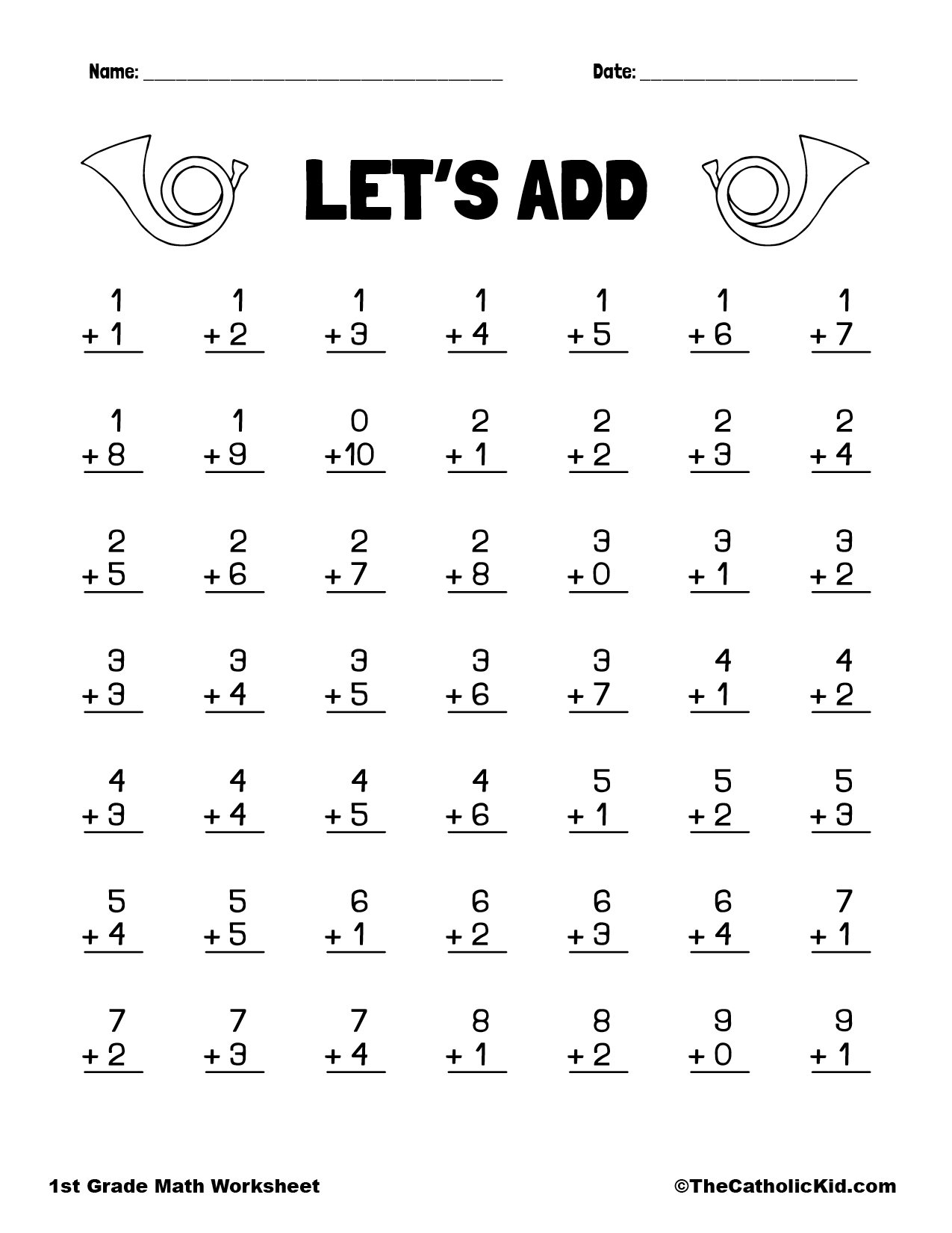1st Grade Math Worksheets For Free ArgoPrep
