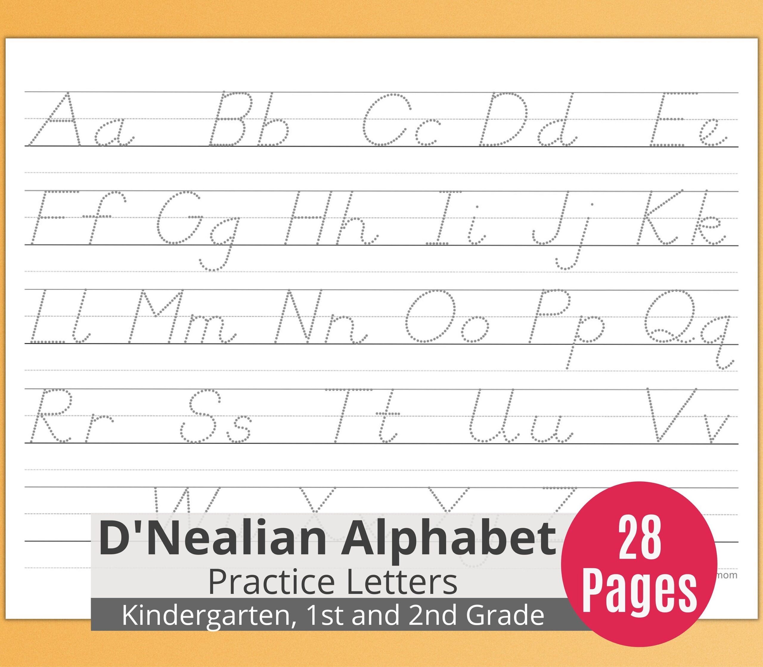 D Nealian Worksheets