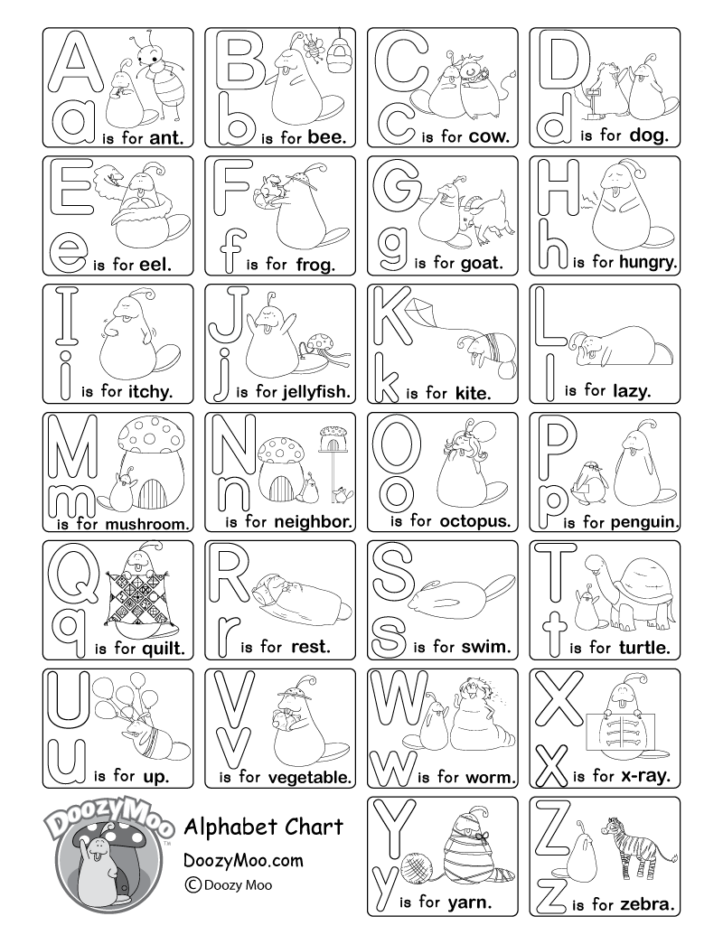Alphabet Worksheets Free Printables Doozy Moo 26 Printable Worksheets Trace The Letters Uppercase Lowercase A Z Preschool Kindergarten Made By Teachers