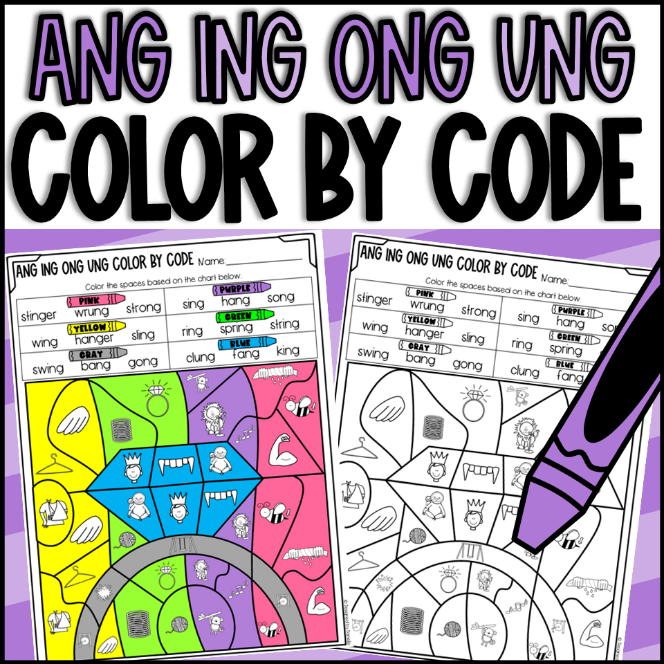 Teaching Glued Sounds Ng Phonics Printable