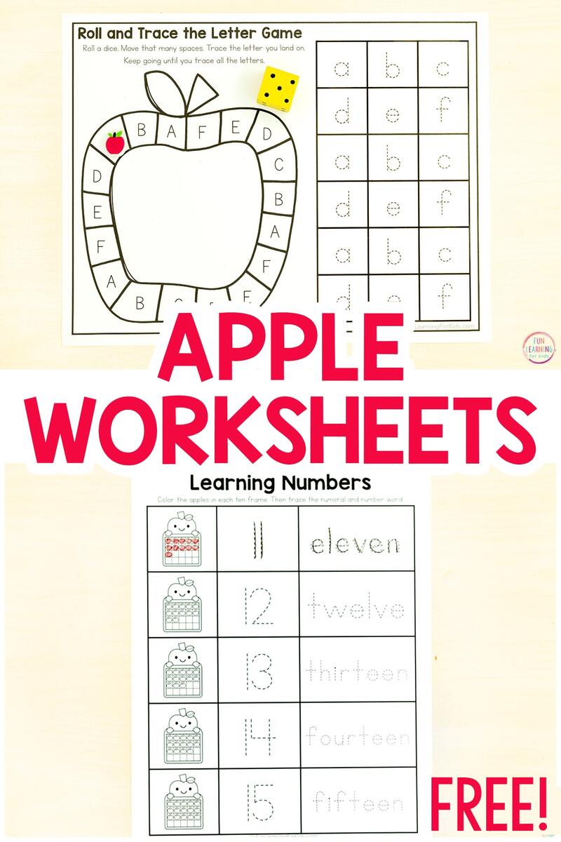 Apple Literacy And Math Worksheets Apple Literacy And Math Worksheets