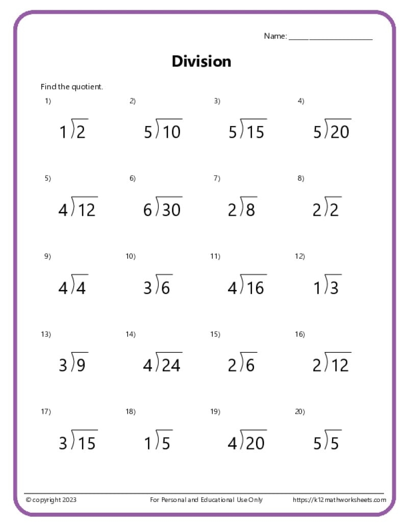 Division Charts And Tables Free Printable PDF Math Worksheets Free Printables Lettering SVG Files Tools Apps