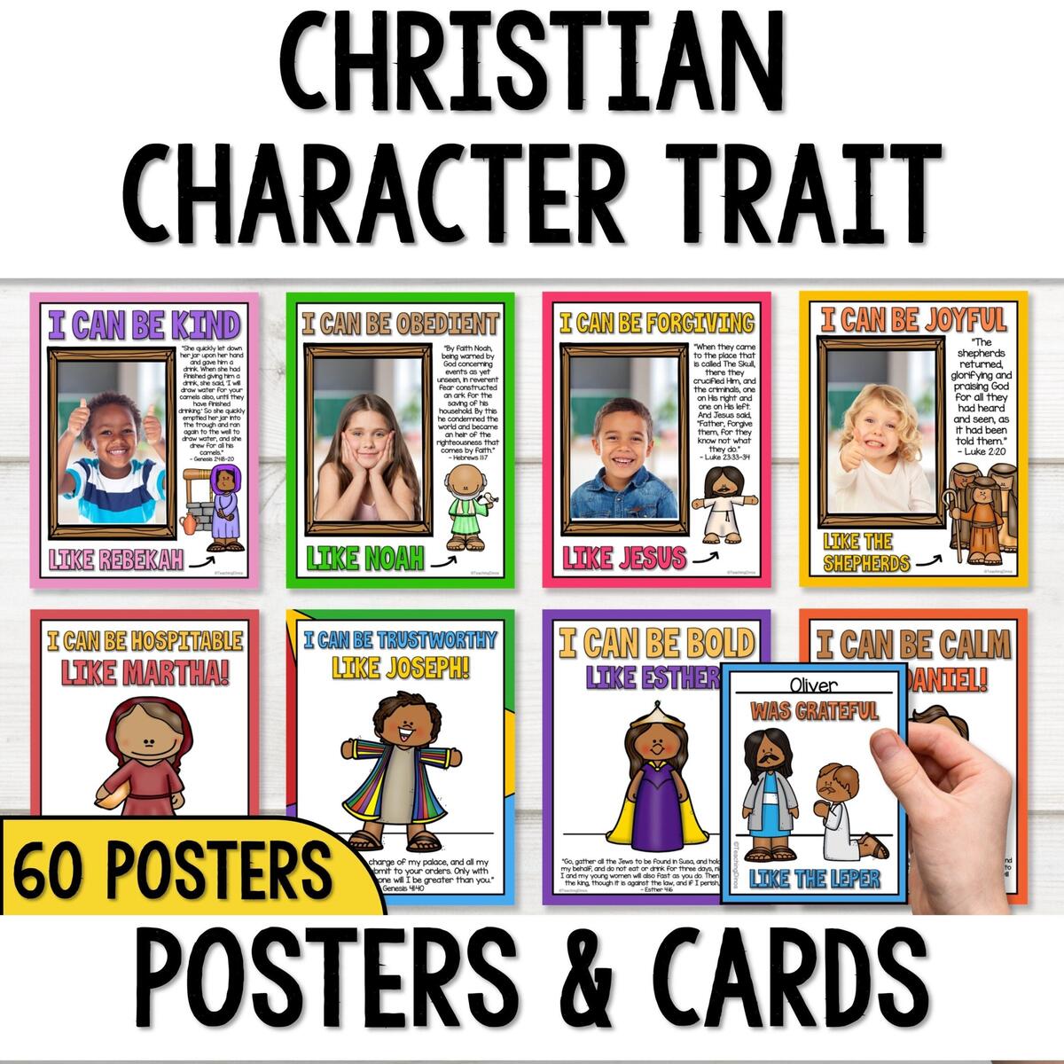 Biblical Character Trait Posters With Bible Verses Classroom Bulletin Board Kit Christian Back To School Decor Printable Bible Posters Etsy Biblical Character Trait Posters With Bible Verses Classroom Bulletin Board Kit Christian Back To School Decor Printable Bible Posters Etsy