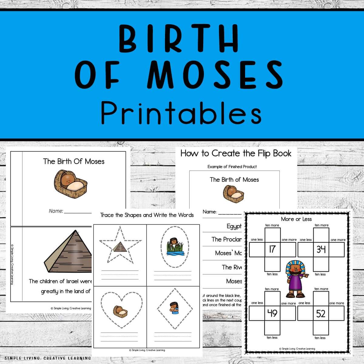 Birth Of Moses Printables Simple Living Creative Learning Birth Of Moses Printables Simple Living Creative Learning