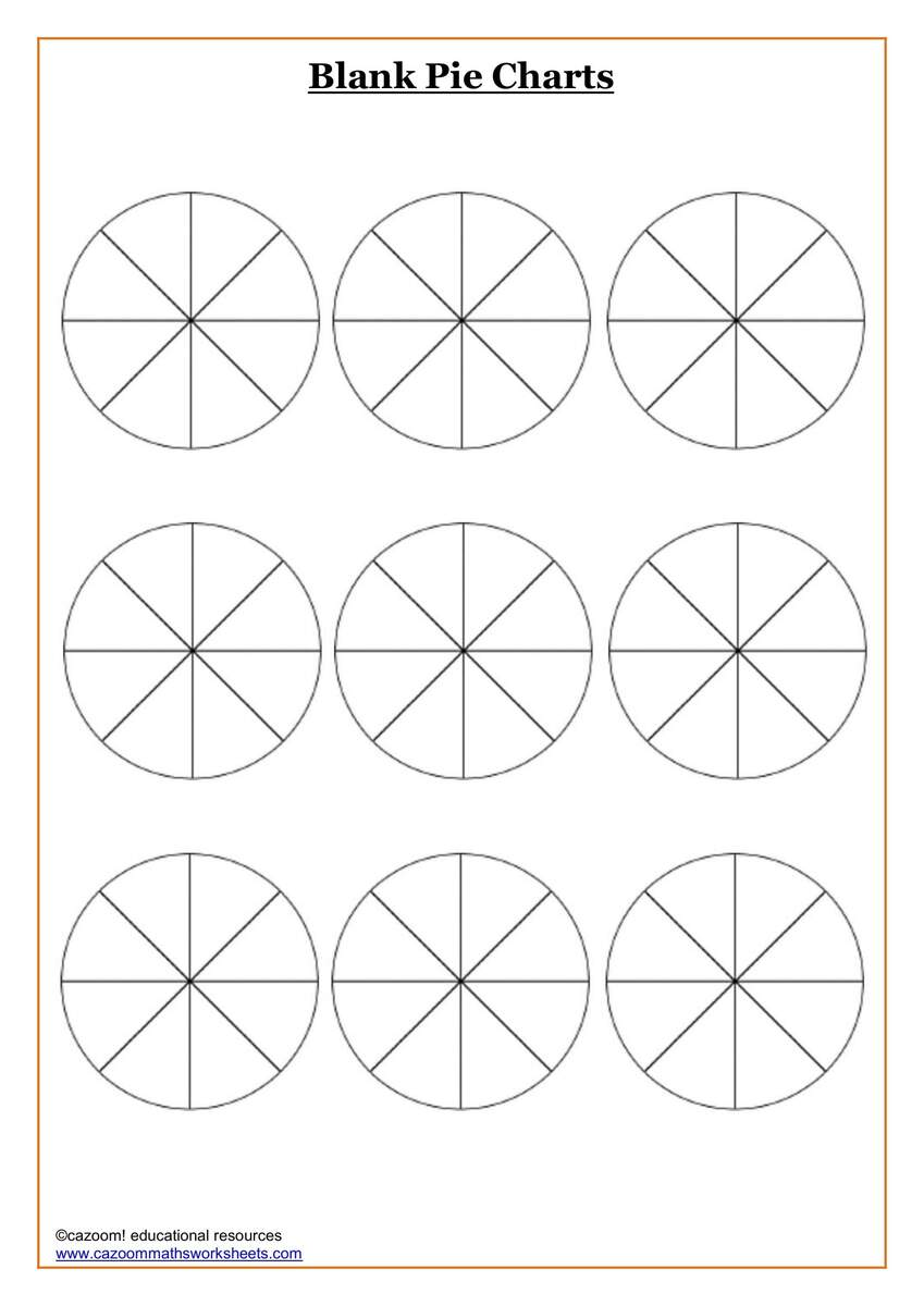 Drawing Pie Charts B Worksheet 6th Grade PDF Worksheets Cazoom Math