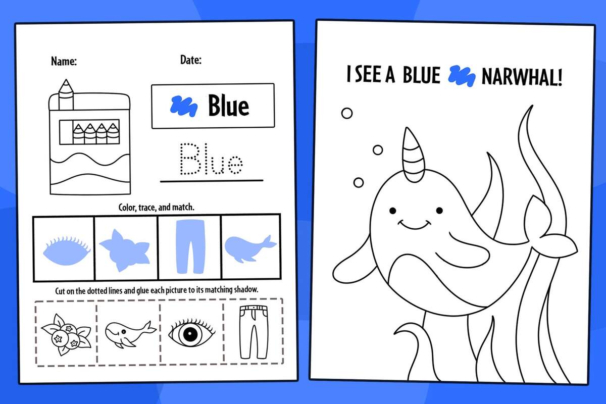 Blue Color Activities And Worksheets For Preschool The Hollydog Blog Blue Color Activities And Worksheets For Preschool The Hollydog Blog