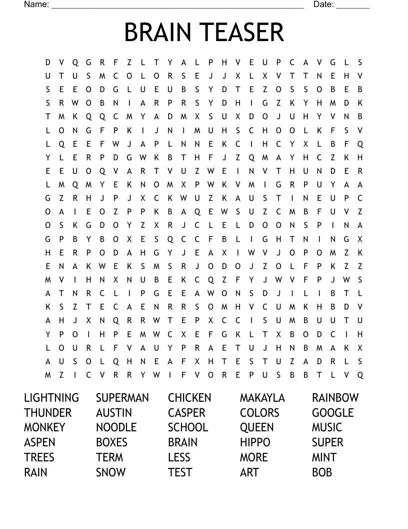 BRAIN TEASER Word Search WordMint 15 Brain Teaser Worksheets Picture Puzzle Free PDF At Worksheeto
