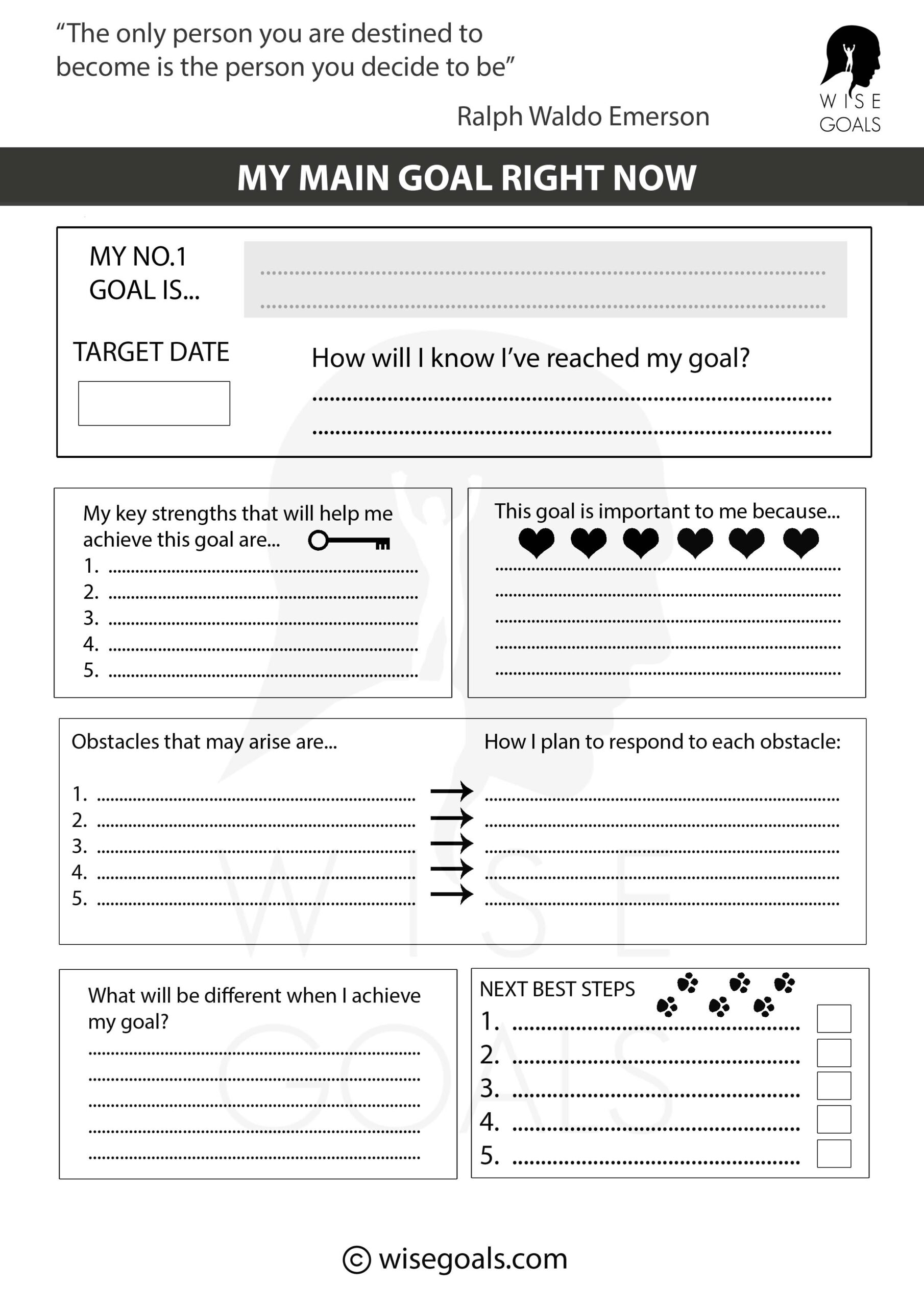Break Through With 11 Stylish Goal Setting Worksheets PDF FREE Break Through With 11 Stylish Goal Setting Worksheets PDF FREE
