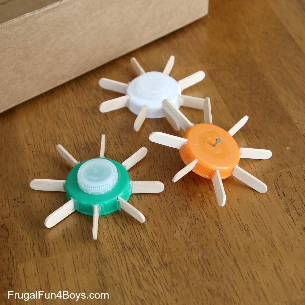 Build Working Gears Out Of Popsicle Sticks Frugal Fun For Boys And Girls