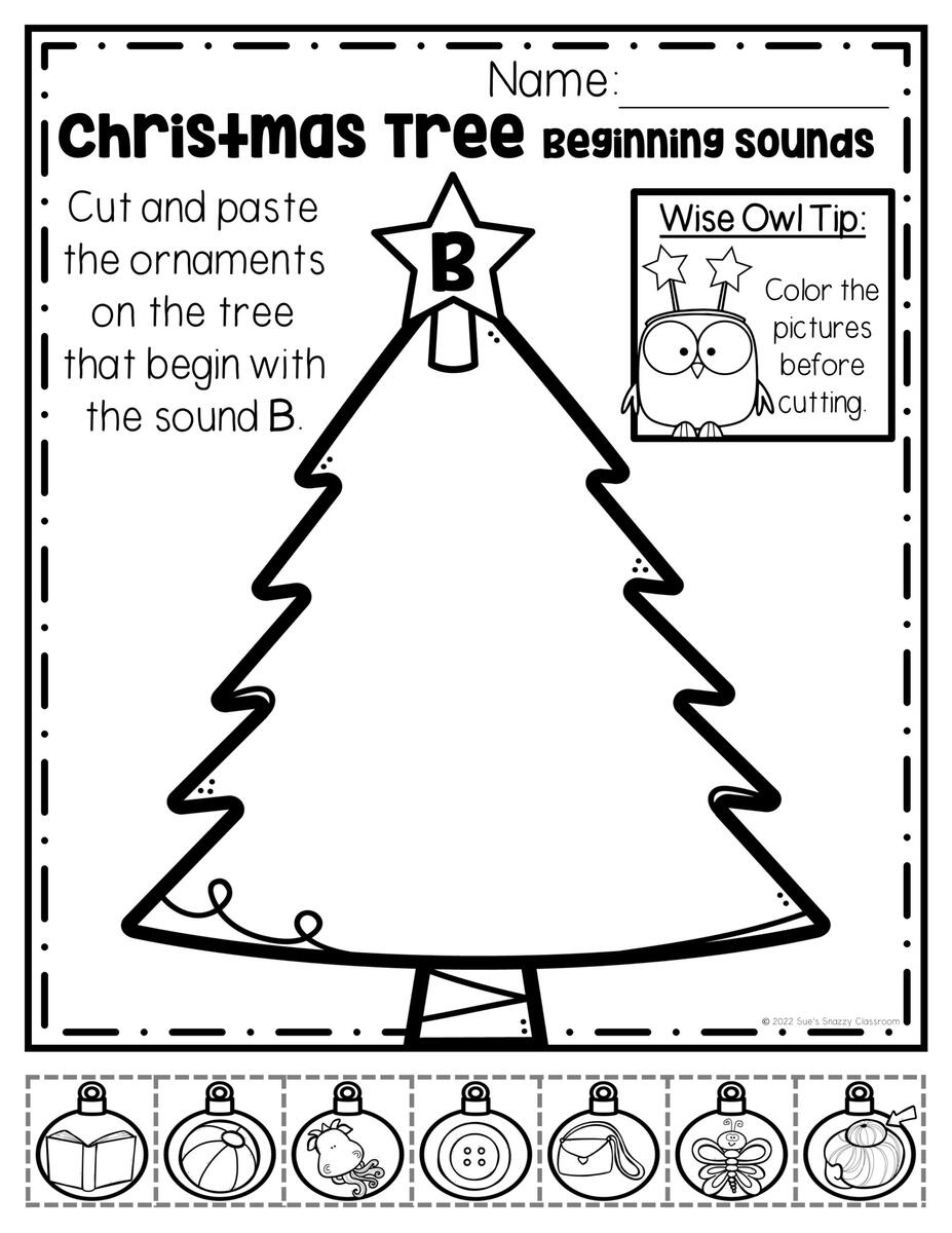 Christmas Beginning Sounds Practice Activity Cut And Paste Worksheets Made By Teachers Christmas Beginning Sounds Practice Activity Cut And Paste Worksheets Made By Teachers
