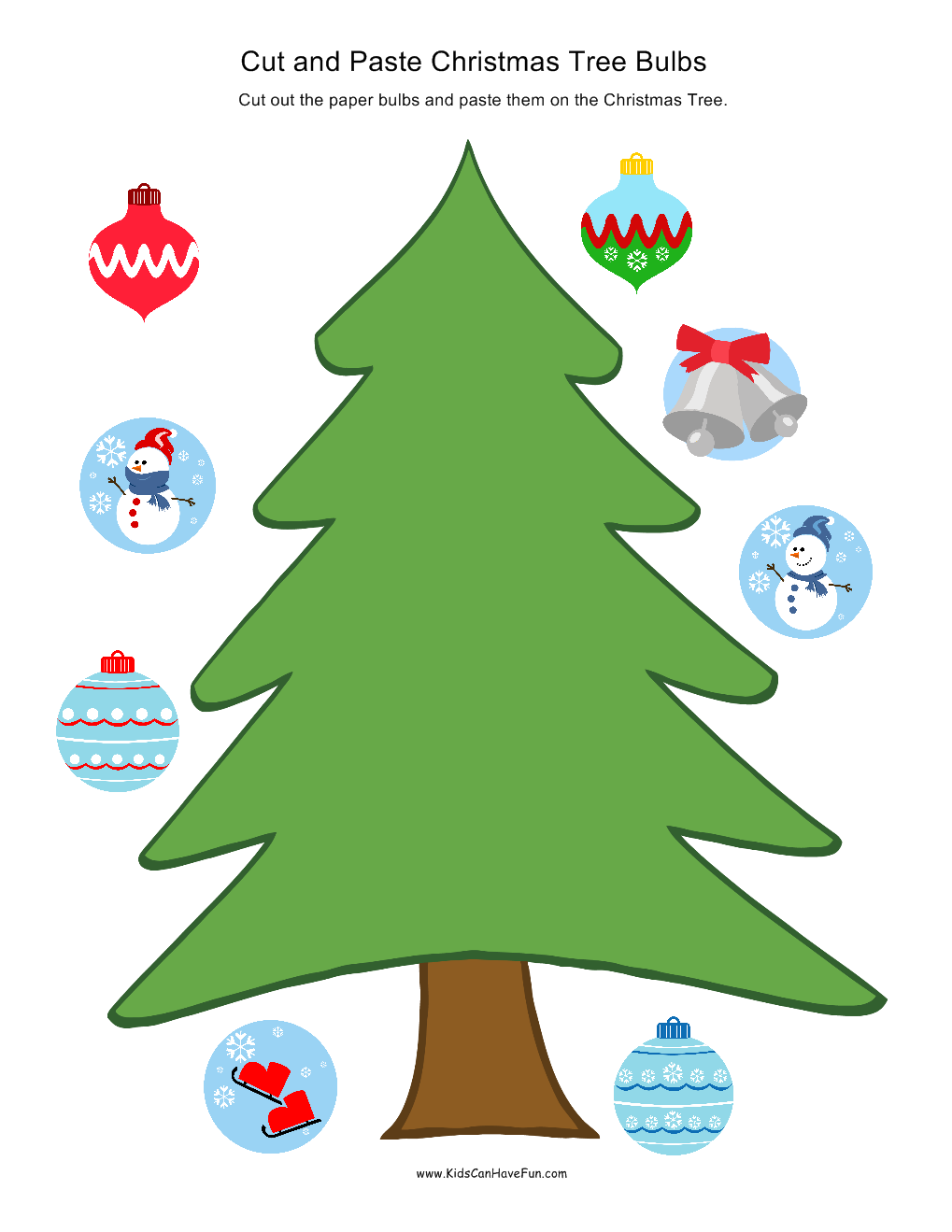 Christmas Cut And Paste Holiday Worksheet Activities Christmas Cut And Paste Holiday Worksheet Activities