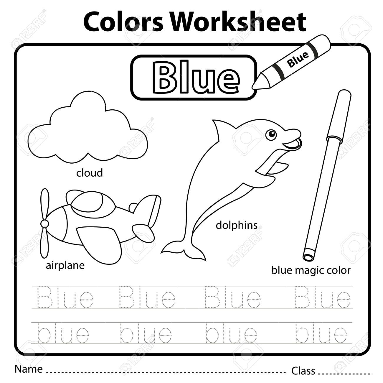 Circle The Blue Things Preschool Color Worksheets Worksheets Library Circle The Blue Things Preschool Color Worksheets Worksheets Library