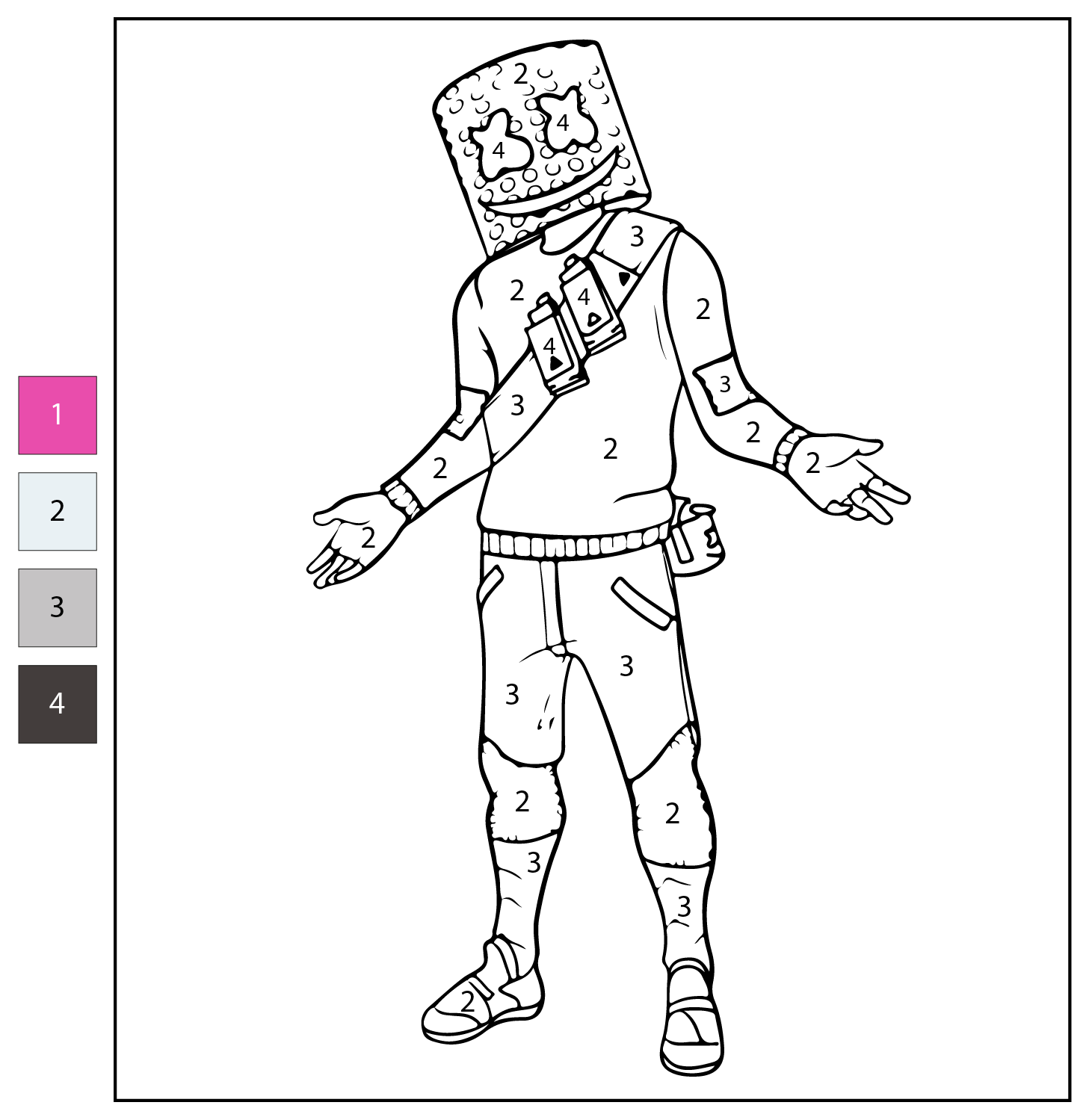 Color By Number Marshmello Fortnite Coloring Page Free Printable Color By Number Marshmello Fortnite Coloring Page Free Printable