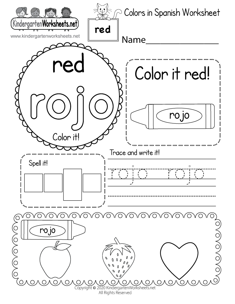 Color Red In Spanish Worksheet Free Printable Digital PDF Spanish Numbers Worksheet Free Printable Digital PDF