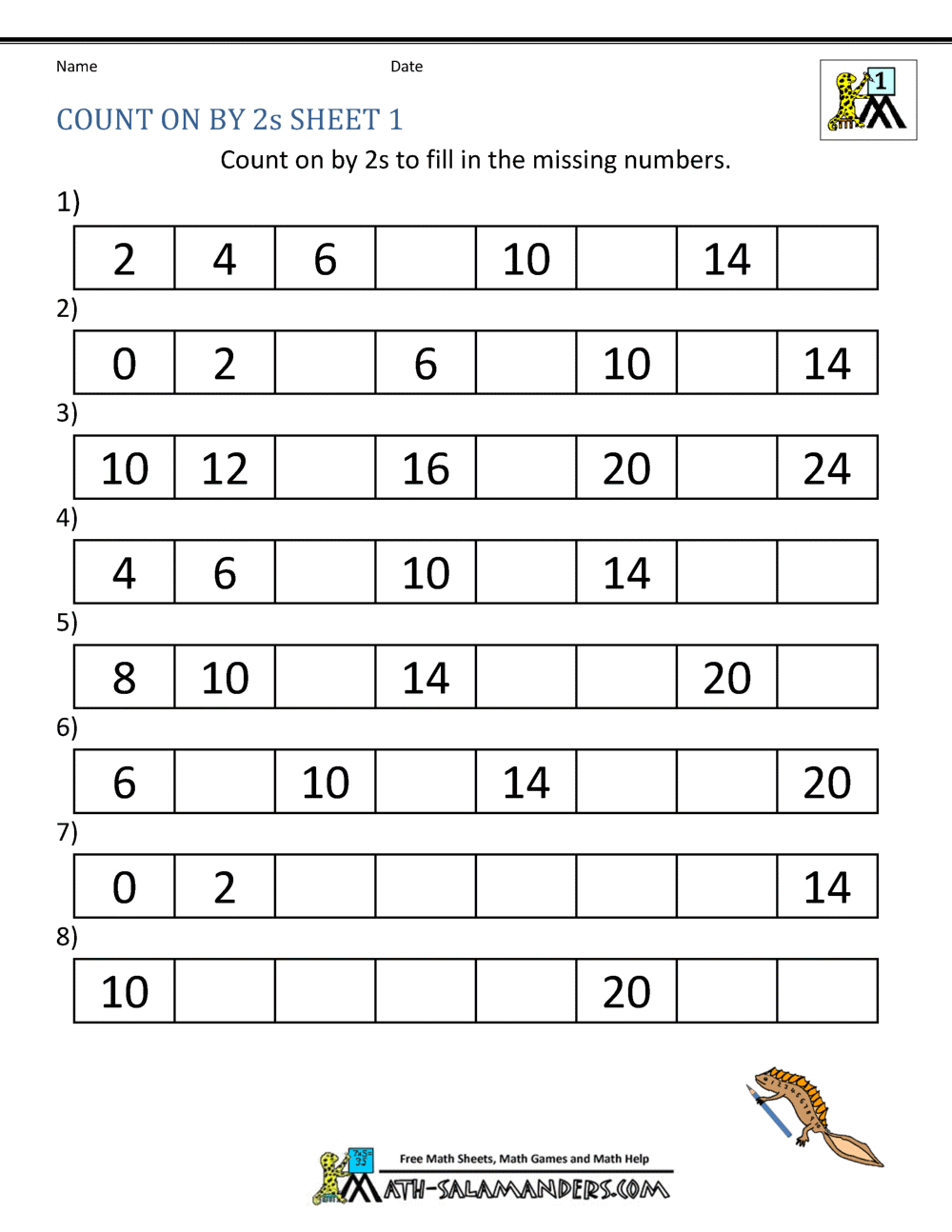 Skip Counting Worksheets And Charts Free Printables Lettering SVG Files Tools Apps