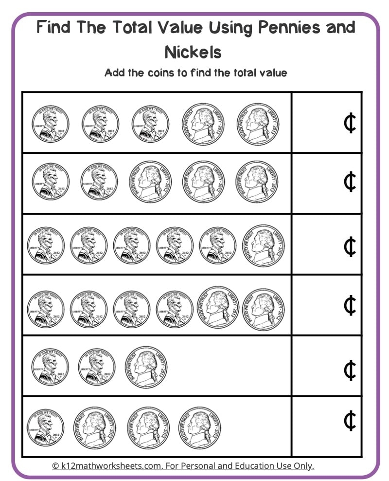 Counting Money Worksheets Coin Recognition Quest Printable Worksheets For Kids To Master Counting Skills Made By Teachers