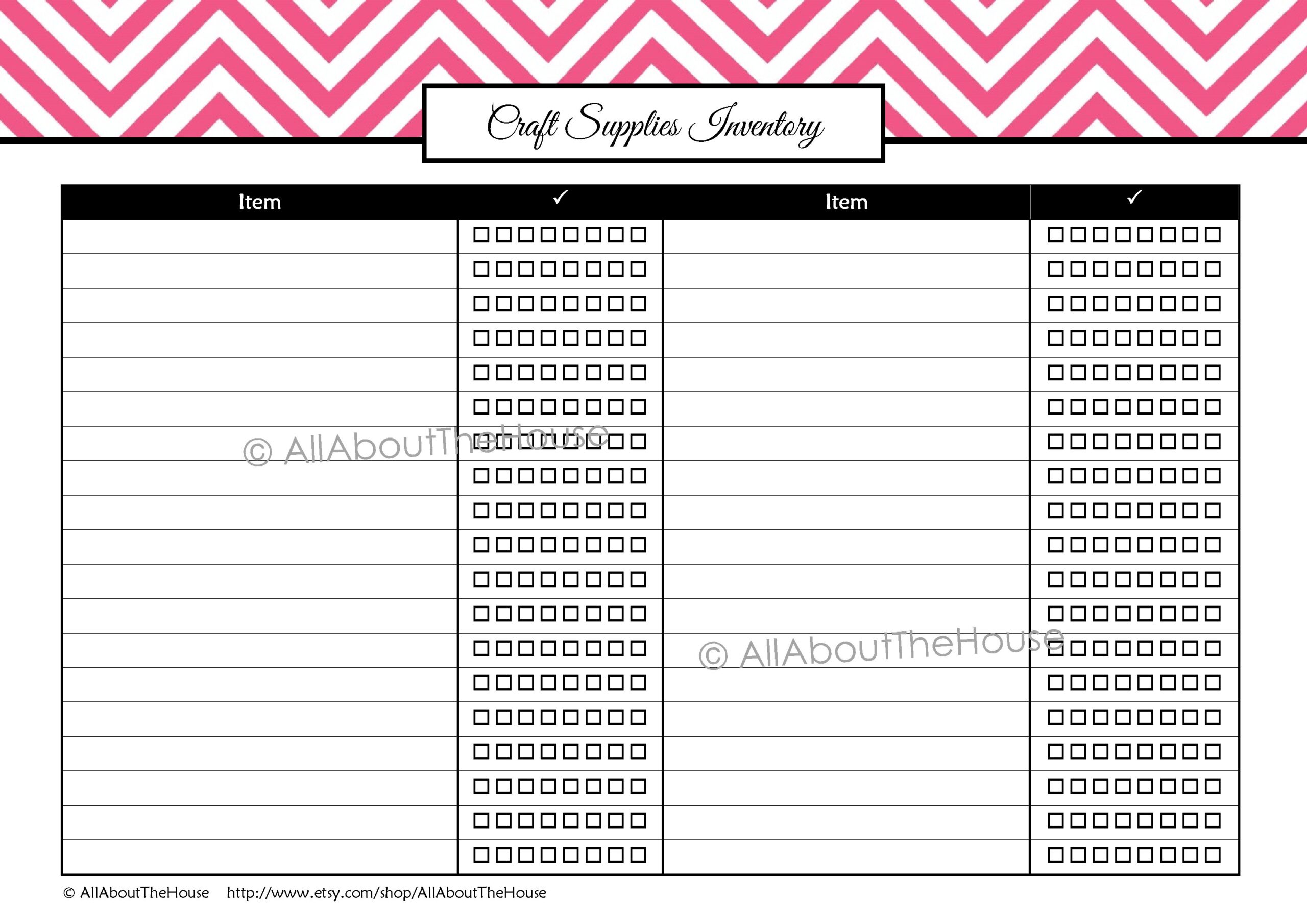 Craft Hobbies Printable Project Planner All About Planners