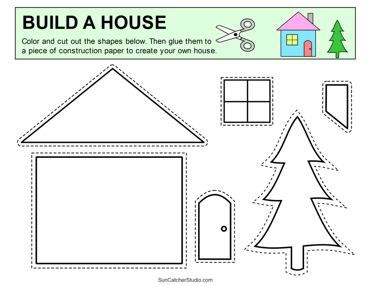 Free Printable Cut And Paste Picture Puzzle Worksheet