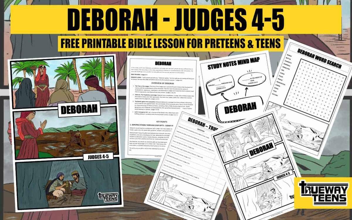 Deborah Judges 4 5 Bible Lesson For Teens Trueway Kids Deborah Judges 4 5 Bible Lesson For Teens Trueway Kids