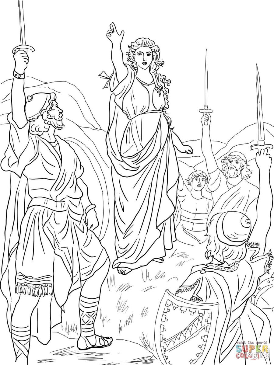 Deborah The Prophetess 6 Free Printable Coloring Pages Deborah The Prophetess 6 Free Printable Coloring Pages